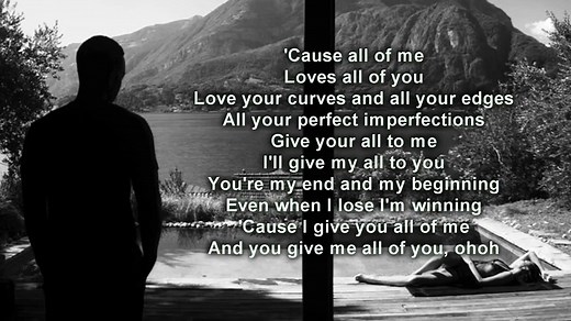 John Legend - All Of Me (Piano Instrumental/Karaoke) with Lyrics