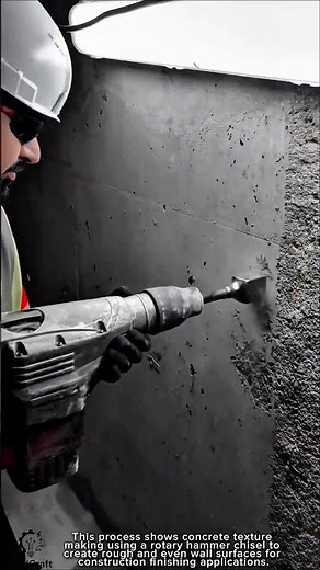 Concrete Texture Making Work Tool Using Rotary Hammer Chisel #worktool