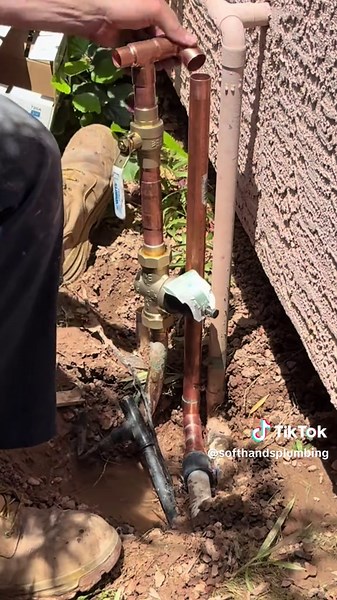 Just wrapped up a full water service replacement! 💦 From the main line to the house, we installed everything brand new — including a Pressure Vacuum Breaker (PVB) and a Pressure Reducing Valve (PRV) for optimal flow and protection. No more leaks, no more pressure issues — just clean, steady water service done right ✅ #WaterServiceReplacement #PVB #PRV #PlumbingLife #PipeWork #PlumbingSolutions #ContractorLife #WaterLineUpgrade #HomeImprovement #BeforeAndAfter #PlumbingTikTok