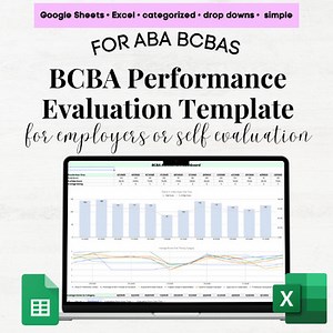 BCBA Performance Evaluation Template, BCBA Assessment Tool, BCBA Evaluation Form