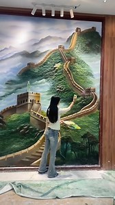 Meet a talented Chinese artist who transforms ordinary walls into stunning masterpieces through embossing art | Dondré T. Whitfield