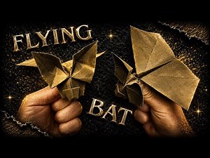 Origami Flying Bat | Simple Paper Folding No Glue Needed