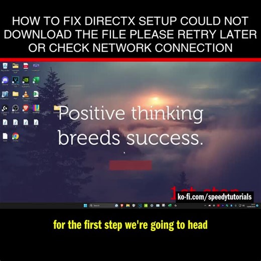Speedy Tutorials on Instagram: "How To Fix DirectX Setup Could Not Download The File Please Retry Later or Check Network Connection 💻 Donate, browse my shop, or if you need help get a custom tutorial → Link in my bio! https://linktr.ee/speedytutorials #computer #windows11 #windows11 #tech #windows10 #laptop #computertips #laptoptips #technology #pctipsandtricks #shorts #reelindia #reels #pctips #india"