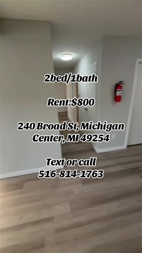 2 Bedroom Apartment for Rent in Michigan Center, MI