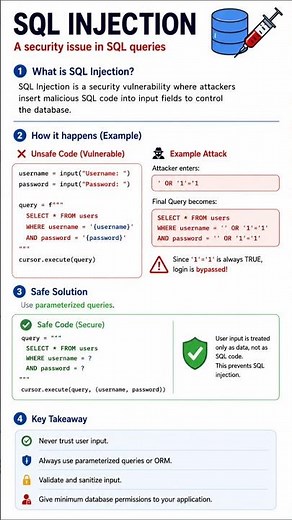SQL Injection Explained in 5 Minutes | Python + SQL Security Tutorial