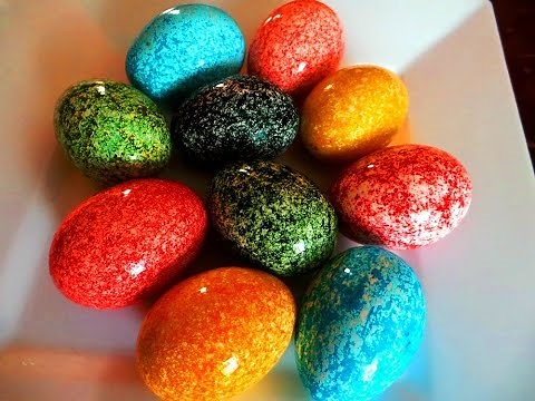 Oua vopsite de Pasti. CEA MAI USOARA SI RAPIDA METODA. How to dye Easter eggs