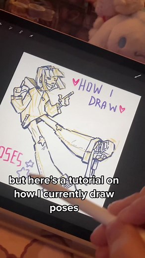 Replying to @Deven Shaffer pose drawing tutorial, ( updated in my current style) let me know what other tutorials you would like me to do. I hope this helps!! #drawingtutorial #cartoonfan #carttondrawing #ocart #anatomytutorial #arttutorial #posestutorial #drawingreference #procreatetutorial