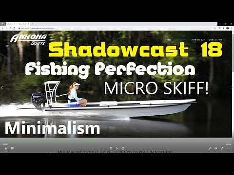 Ever Wonder What a Perfect Technical Poling Skiff Looks Like? Ankona 18, The Big Brother of My 18