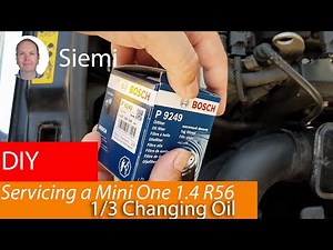 Mini One 1.4i R56 service: 1/3 Changing the engine oil