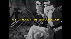 Yes, Virginia, there is a Santa Claus... Three of them. Watch an extended video clip from Wee Wee Monsieur on http://www.threestooges.com/video | The Three Stooges