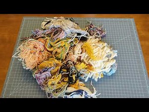 Spinning recycled art yarn from loom waste and scraps