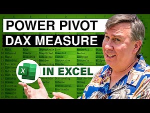 Excel - PowerPivot Data Analyst 10 - DAX Measures - Episode 1211.010