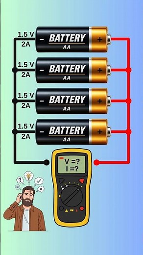 How to Safely Wire Batteries in Parallel #electronics #tutorial #shorts #diy