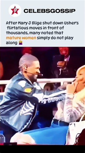 Mary J Blige shuts down Usher on stage and fans loved her reaction #maryjblige