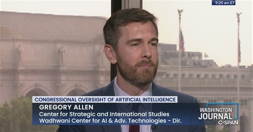 Gregory Allen on Congressional Oversight of Artificial Intelligence