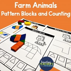 Farm Animals Pattern Blocks and Counting