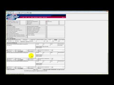 Acord 125 - How To Complete Insurance Agency Quoting Forms