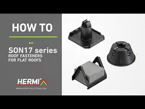 Lightning Protection - How To Install Round Conductor On A Flat Roof using SON17 Roof Fasteners