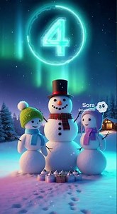 10 second timer snowman explosion