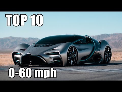 Top 10 Fastest Accelerating Production Cars (0-60 mph)