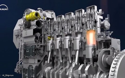 双燃料发动机（MAN B&W）工作过程简介