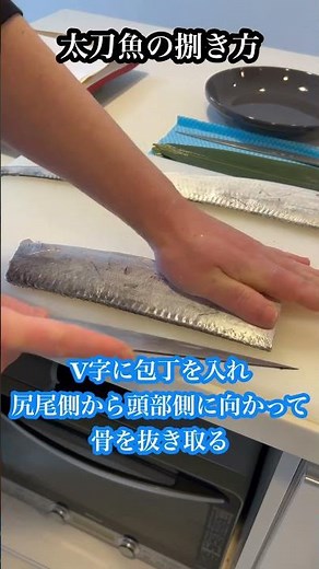 【太刀魚の捌き方】塩焼き/お刺身用#太刀魚#太刀魚捌き方#魚捌く#捌く#魚猫助