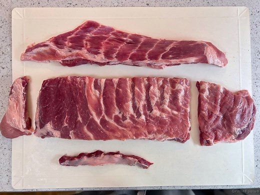 8.9K views · 173 reactions | A step by step video of how to take a full slab of spare ribs and trim them to be a uniform slab of St. Louis Style Ribs #Ribs #BBQ #Barbecue #SpareRibs | GrillinFools.com | Facebook