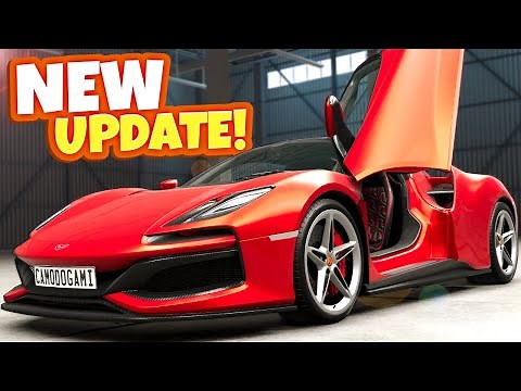 Testing the NEW SUPERCAR & Garage Mode in the BeamNG Drive Update!
