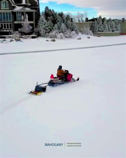 Mahogany HOA on Instagram: "⛄ What's Up Mahogany ⛄ Fresh tracks are officially down! ❄️🎿 Our crew has been out on the lake laying the cross-country ski tracks, and they’re now open for members to enjoy. Huge thanks to the team that makes winter fun possible—see you out on the trails!"