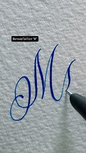 29K views · 241 reactions | Mermaid Tail Font “M”. . . . . . . . . ....