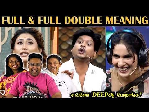 Double Meaning With Comali 🤡 😂 Reaction | CWC 7 | Ramstk Family‪@RJ20YT‬