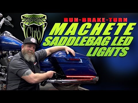 Ciro Machete Saddlebag LED Lights Install Harley Touring