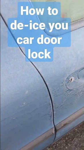 How to De-Ice your car door lock ❄️
