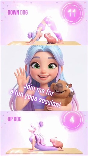 Join Ari and Capy to do some fun yoga together!