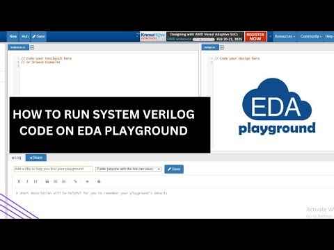 How to Run System Verilog Code on EDA Playground #systemverilog #hardware #edaplayground