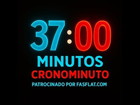 ⏱️ 37 Minutos | Cronómetro desde 00:00 hasta 37:00 | CRONOMINUTO