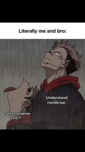 Fr 🫂🔥 Me & Bro #anime #jujutsukaisen #memes