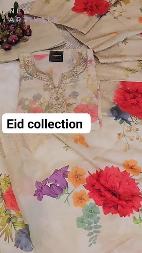 NEW EID ARRIVALS Beautiful and Trendy Festive wear Suits Fabric - Premium Tissue Silk Dupatta- Tissue Organza with Banarsi Weaving | Queens Collection BD