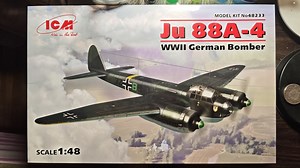 【模型测评】ICM 1/48 Ju 88A-4轰炸机模型