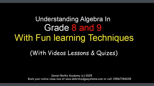 Module 1 Lesson 1- Introduction To Algebra_1