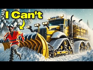 EXTREME ❄️ FAST Snow Plowing Machines Removing World's Biggest & Dangerous Snow Mountains!