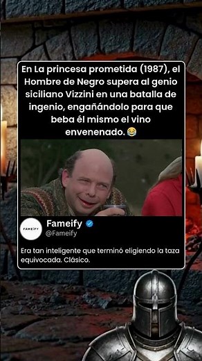 En The Princess Bride (1987), el Hombre de Negro supera al genio siciliano 😂