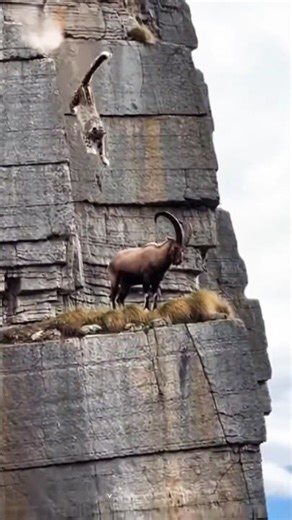 Shocking Moment: Snow Leopard and Ibex Fall Together During Fierce Battle!