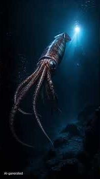 Le calmar géant possède les plus grands yeux du monde 👁️🦑 #animaux #nature #documentaire