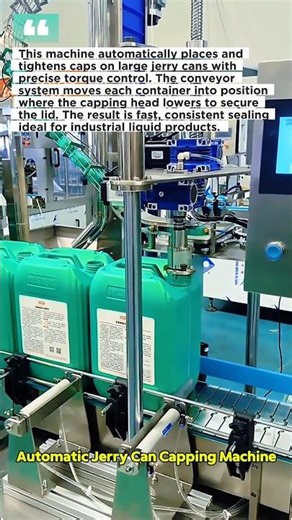 High-Speed Jerry Can Capping Machine in Action #automation #packagingline #industry40