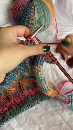 Knitting up a pattern from our latest collection in Jewelspun with Wool Chunky 🧶 Just look at this stunning stitch pattern inspired by branching coral 🪸 Pattern: 10703 Yarn: Jewelspun with Wool Chunky - Precious Reef (204) https://sirdar.com/en/products/10703-coral-reef-vest-in-sirdar-jewelspun-with-wool-chunky?taxon_id=2440 | Sirdar