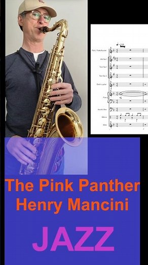 JAZZ. Henry Mancini's "The Pink Panther" theme arr. by John Berry. #Jazz #saxophone #pink #producer