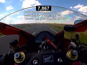 POV: SC57 CBR 1000 RR Honda Fireblade - Acceleration 0-100, 0-200, 100-200 Onboard
