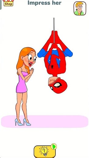 Impossible date 😍 tricky riddle 🤧 android ios games 🔥#funny #shorts #impossibledate #spiderman