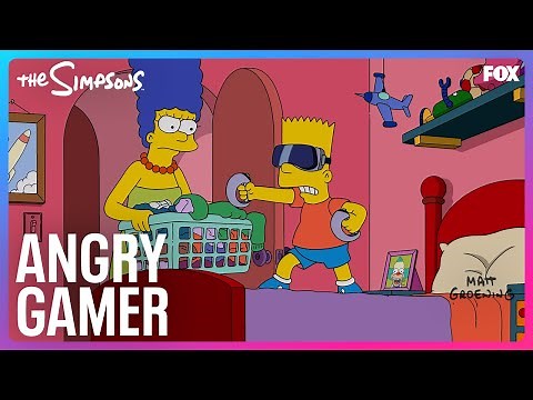 Bart’s Got a Potty Mouth Playing Video Games | The Simpsons
